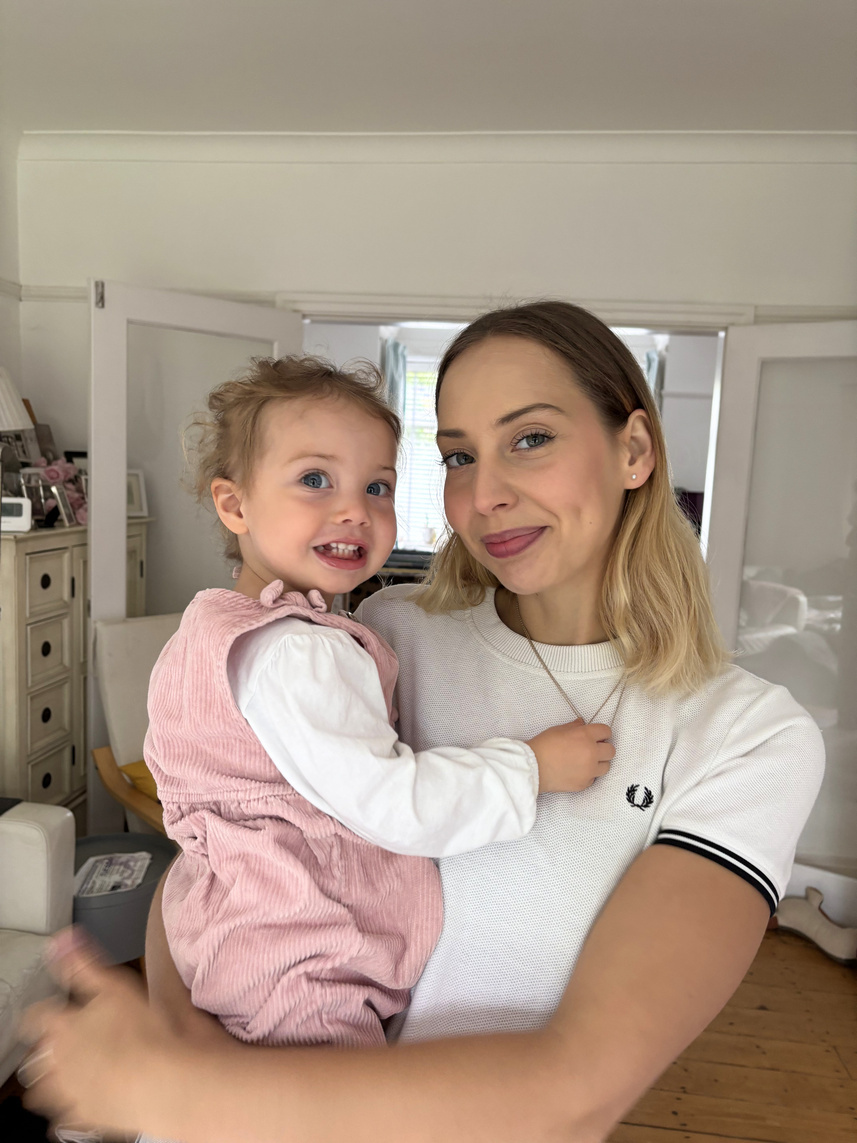 Anastasia with her child